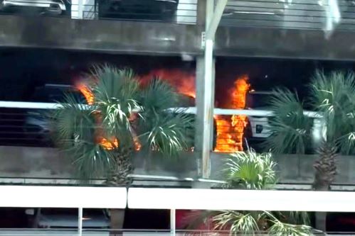 Jacksonville Airport garge Fire.JPG